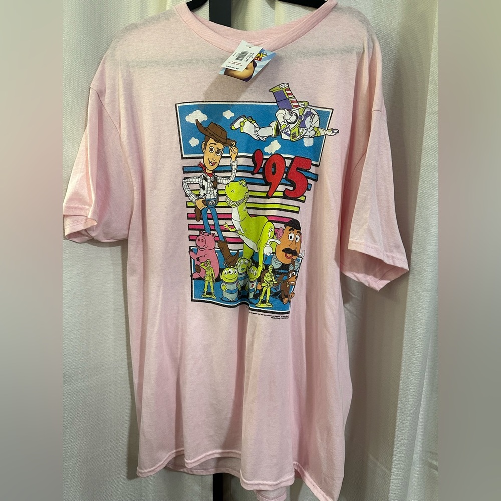 Pink Toy Story graphic tee